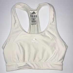 Adidas White Sports Bra